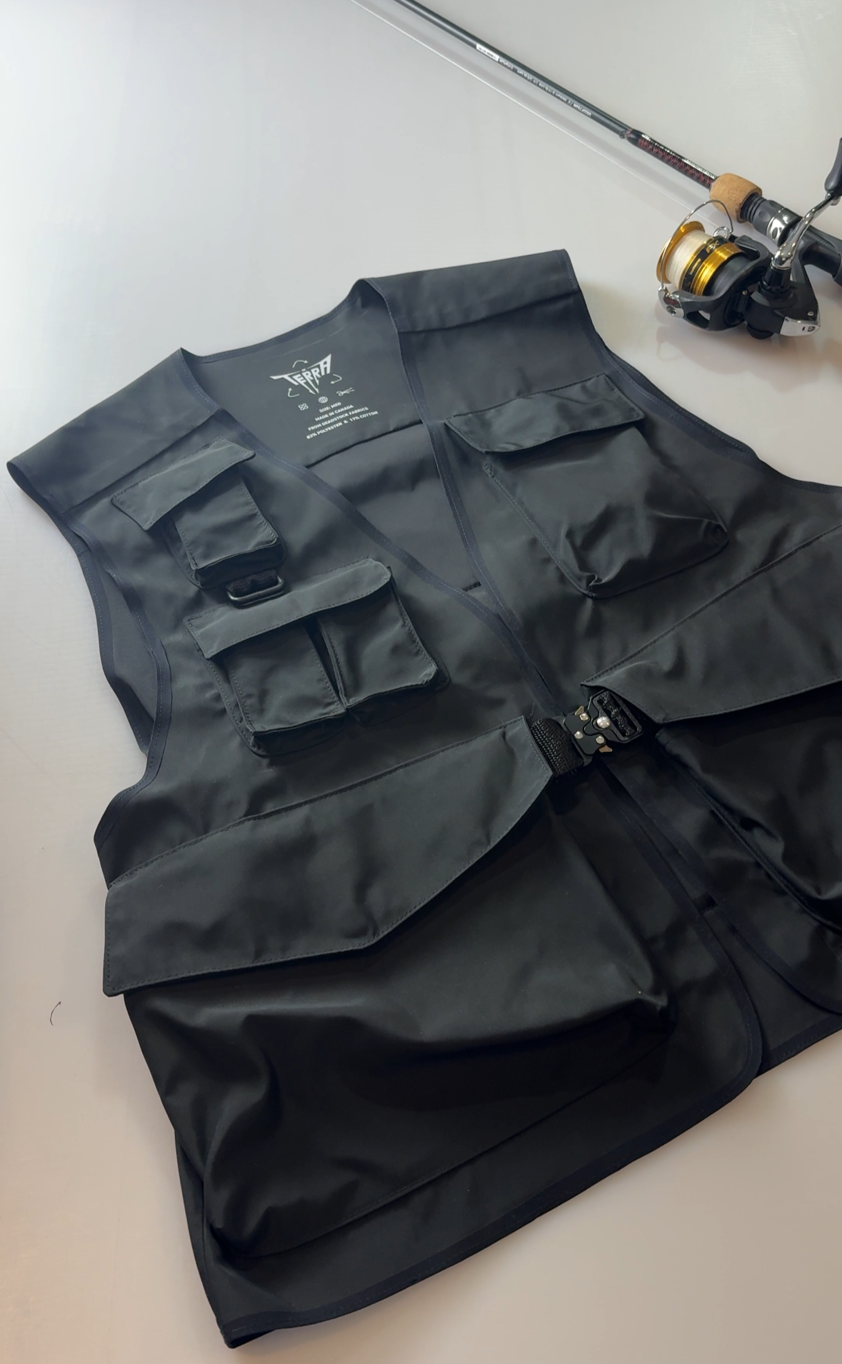 Deadstock Fishing Vest - Waterproof Black V1