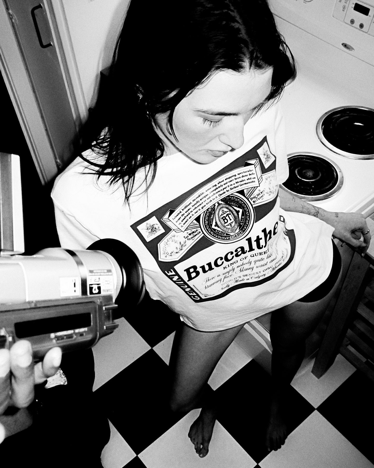 Buccaltheft x Terra2k - Cropped White Tee