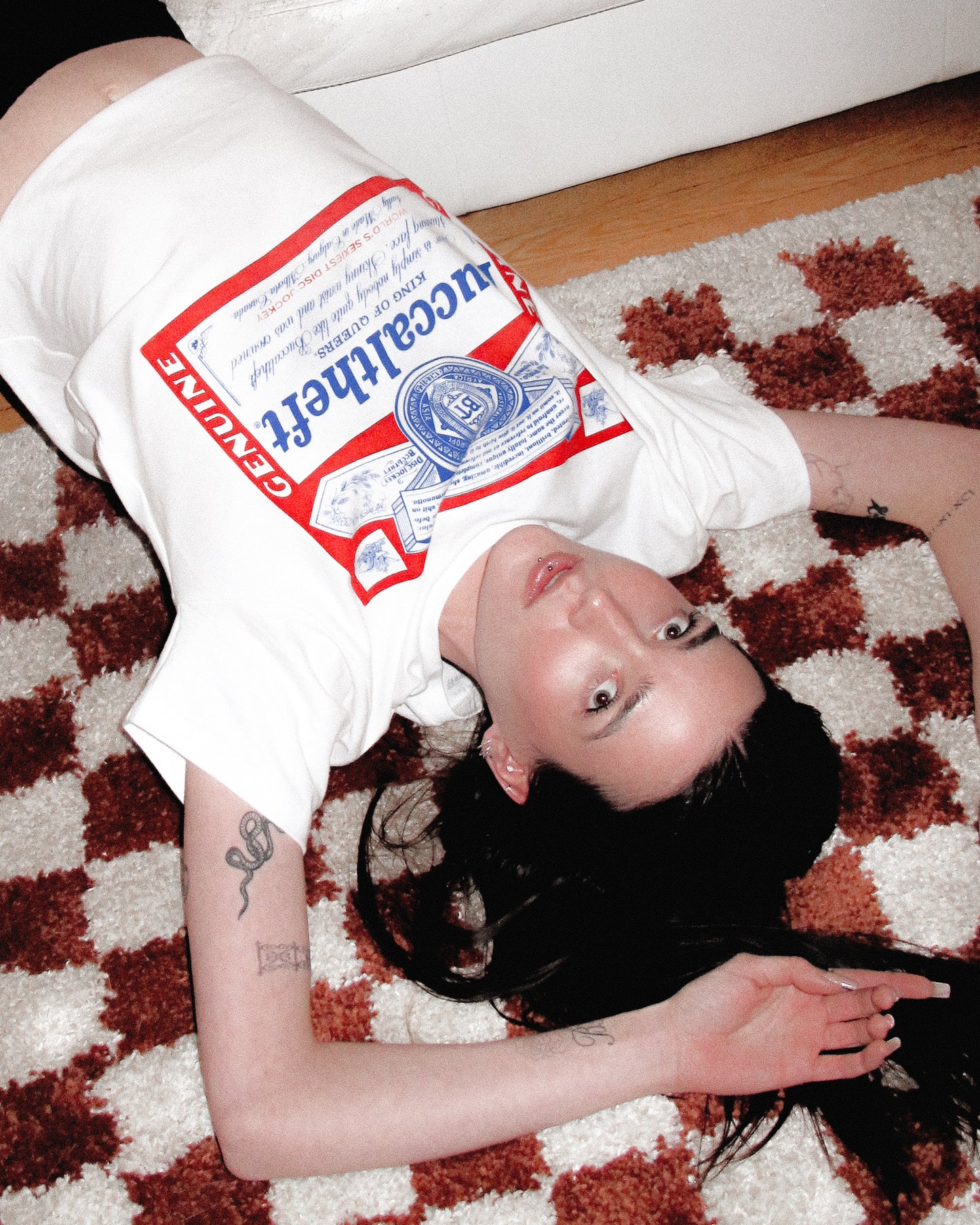 Buccaltheft x Terra2k - Cropped White Tee