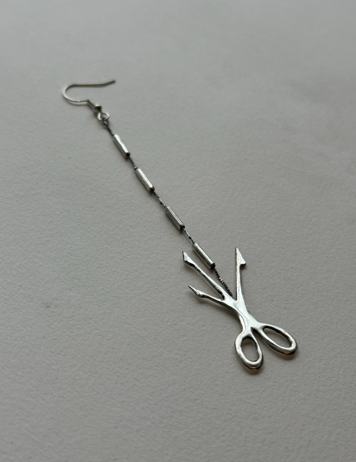 Scissor Cut Earrings - Sterling silver