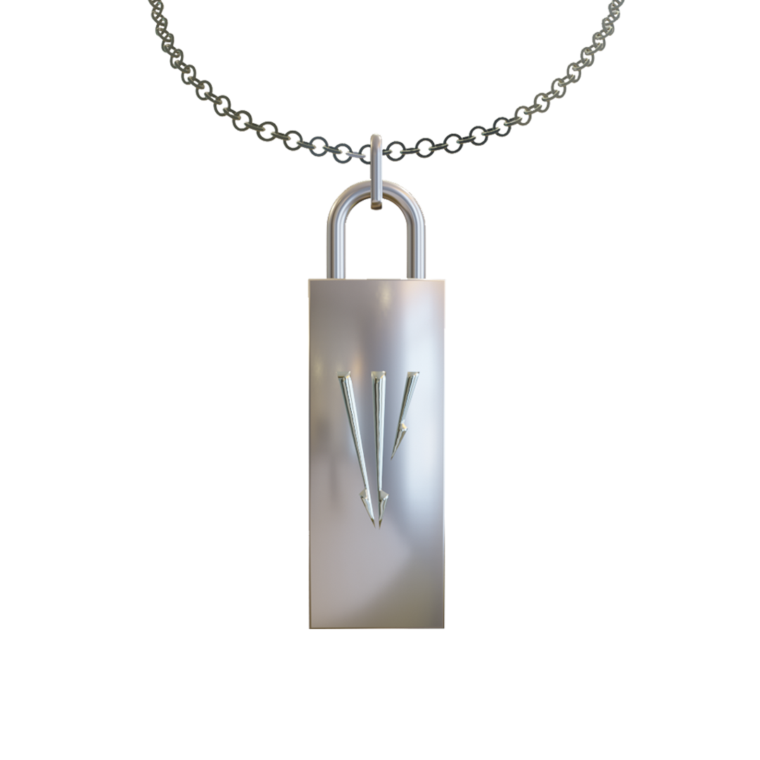 USB Necklace - Sterling Silver