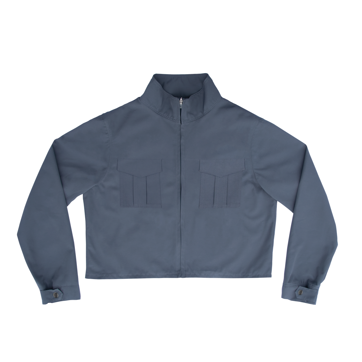 Deadstock Cropped Windbreaker Jacket - Graphite Grey V2