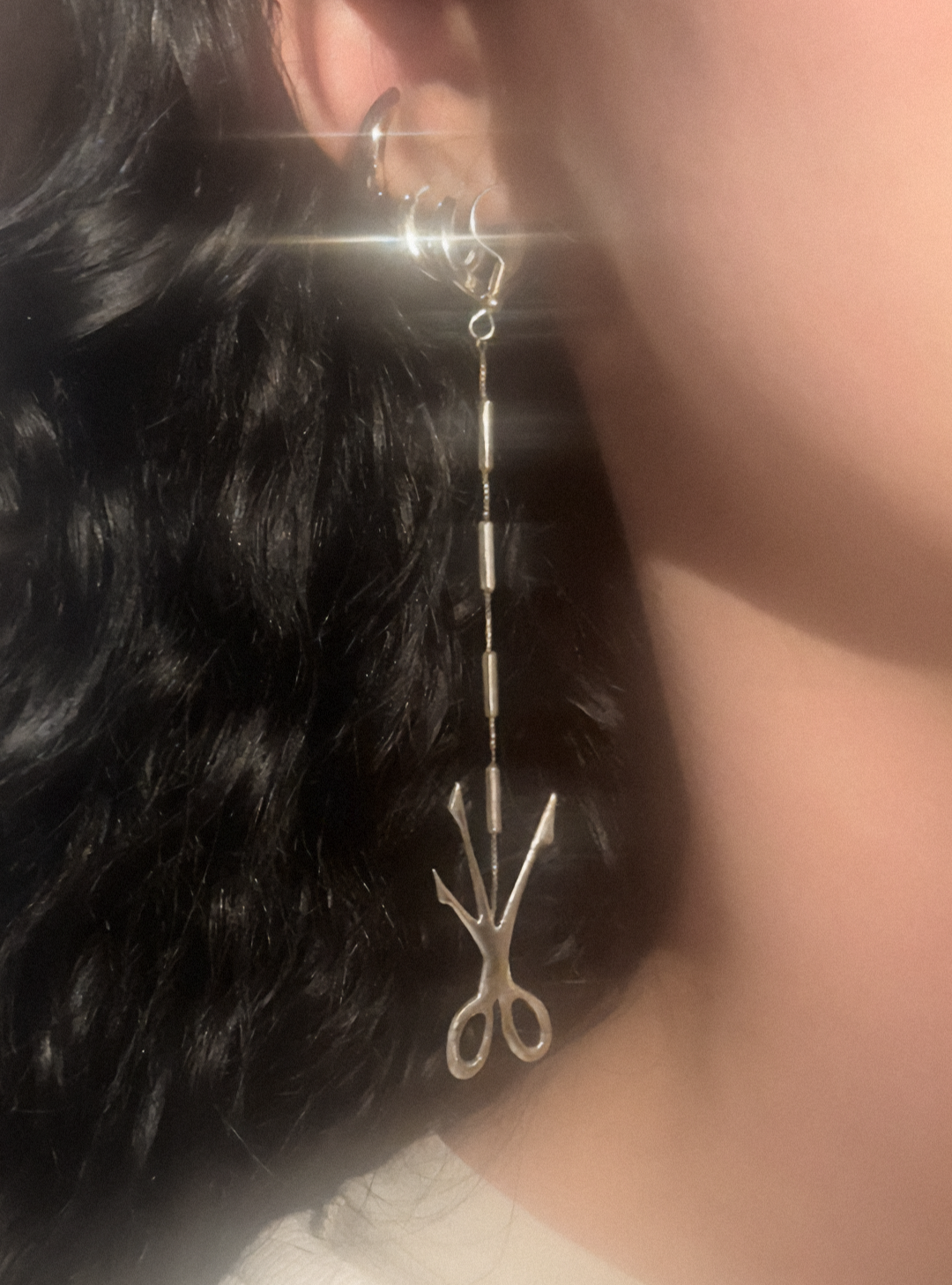 Scissor Cut Earrings - Sterling silver