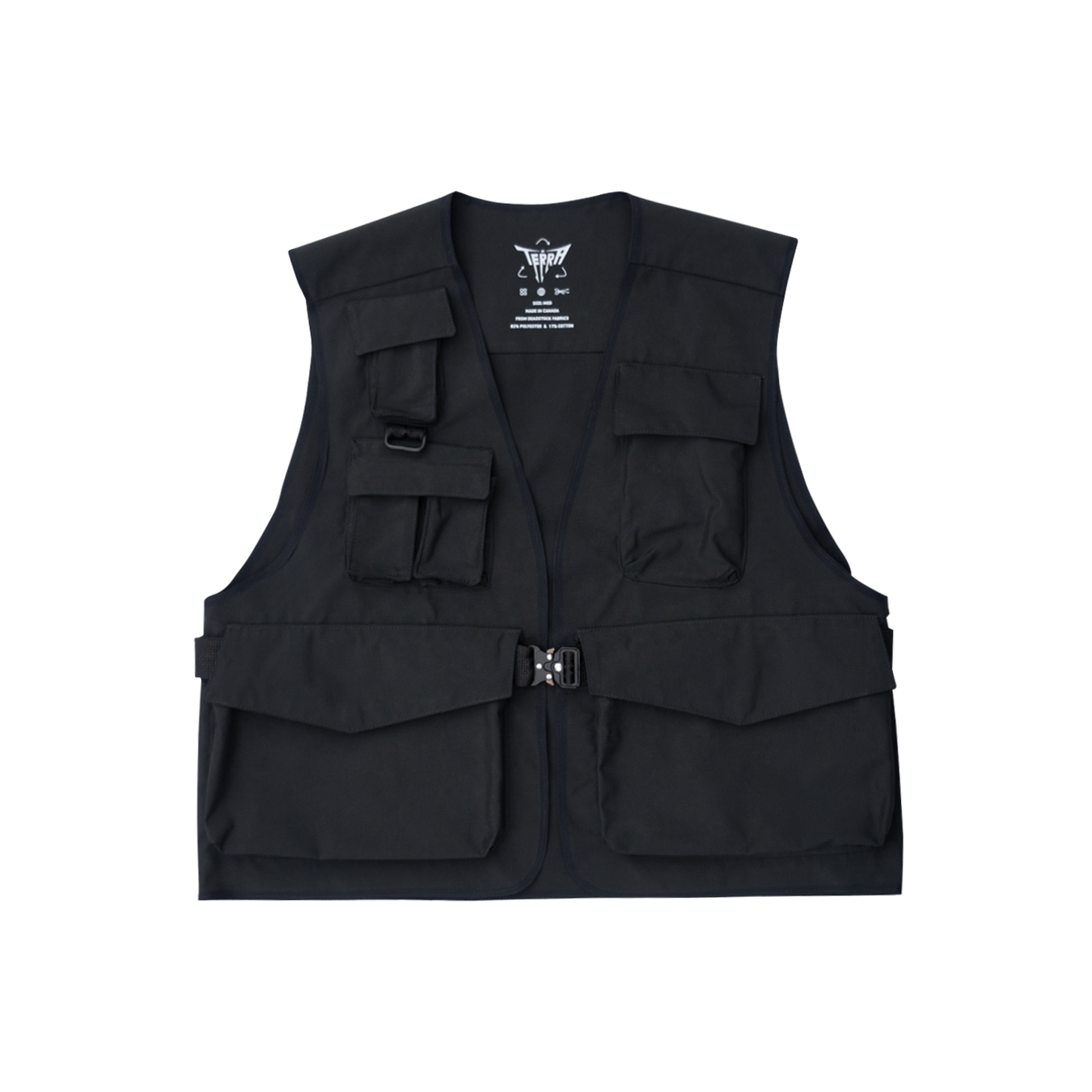 Deadstock Fishing Vest - Waterproof Black V1