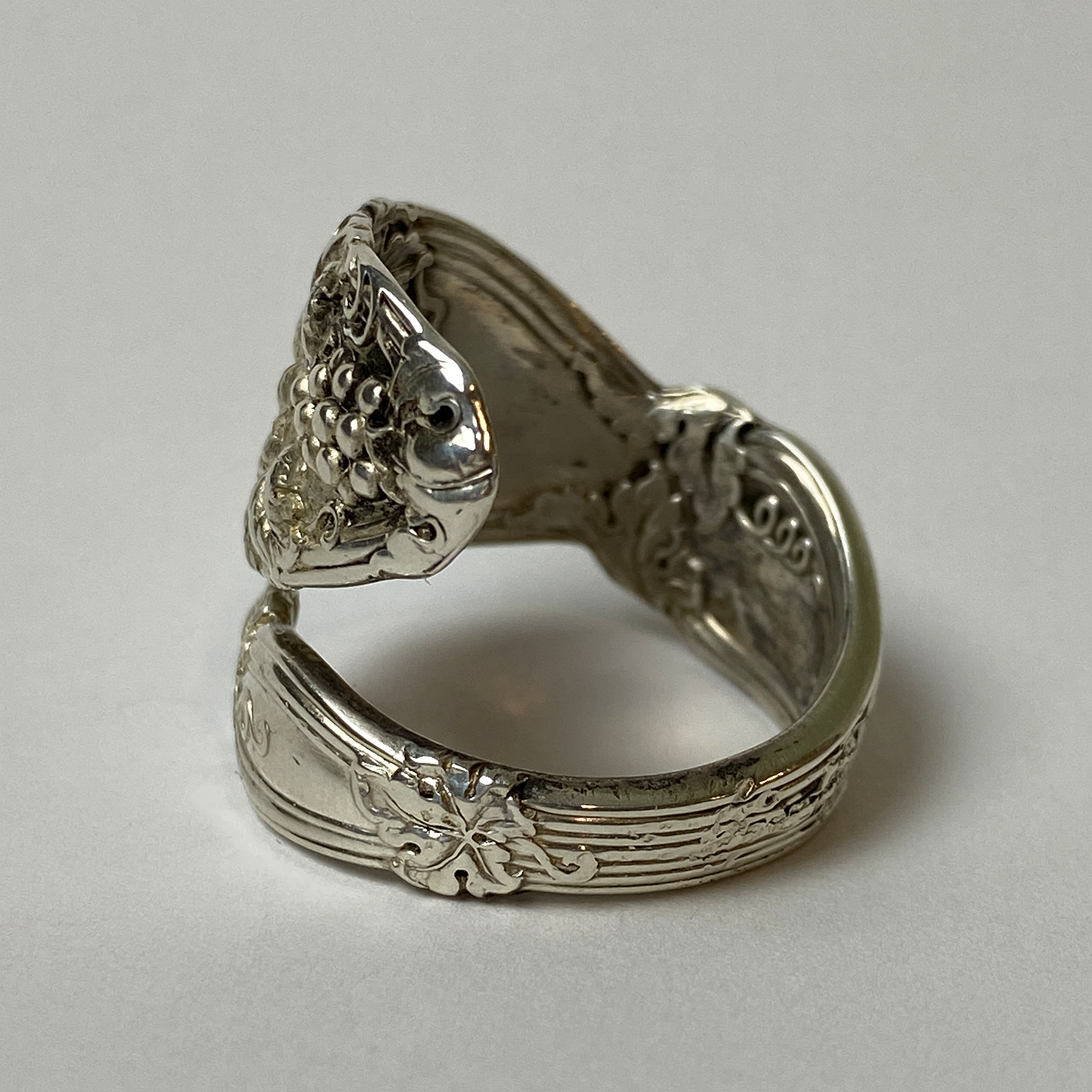 Antique Sterling Silver Spoon Ring 1905 /5