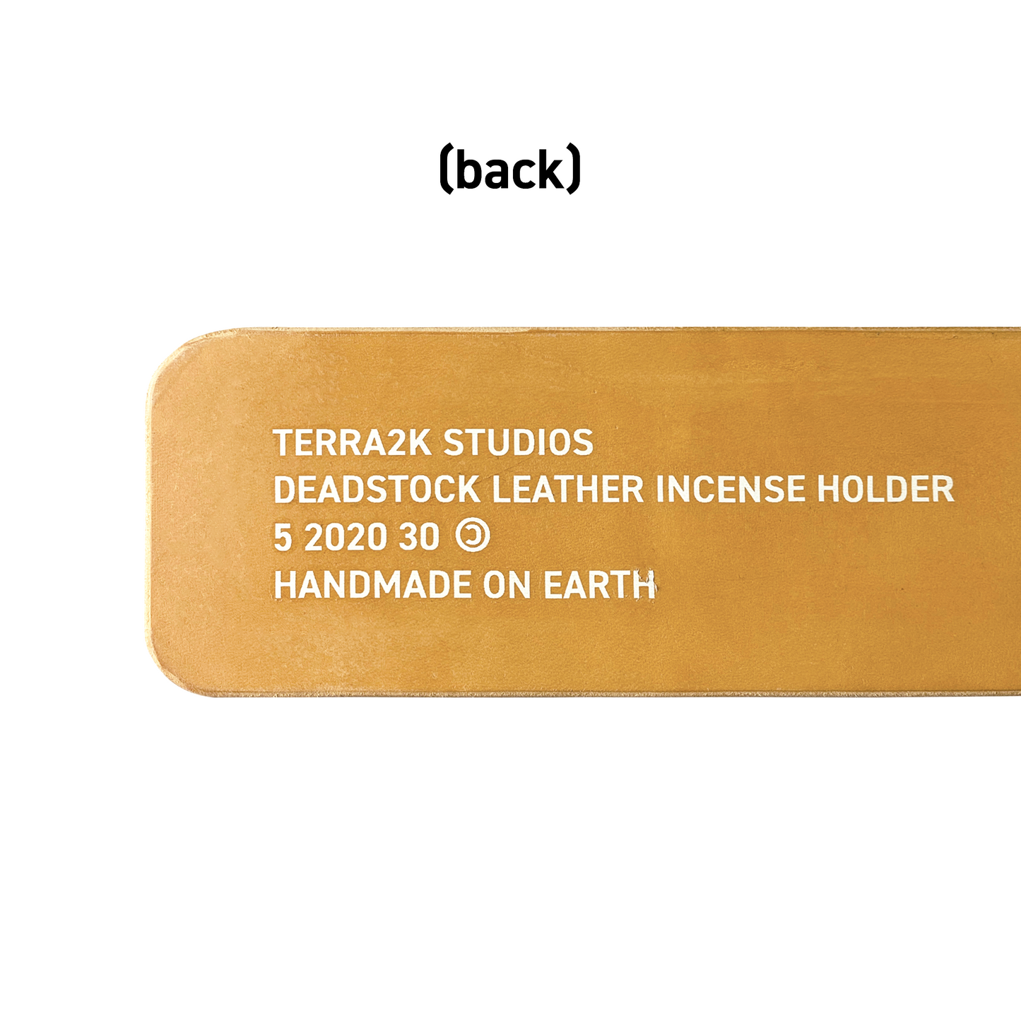 Tan Deadstock Leather Incense Holder