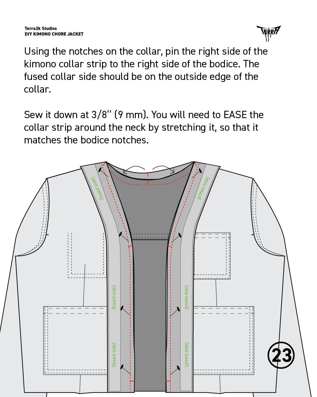 Kimono Chore Jacket Pattern