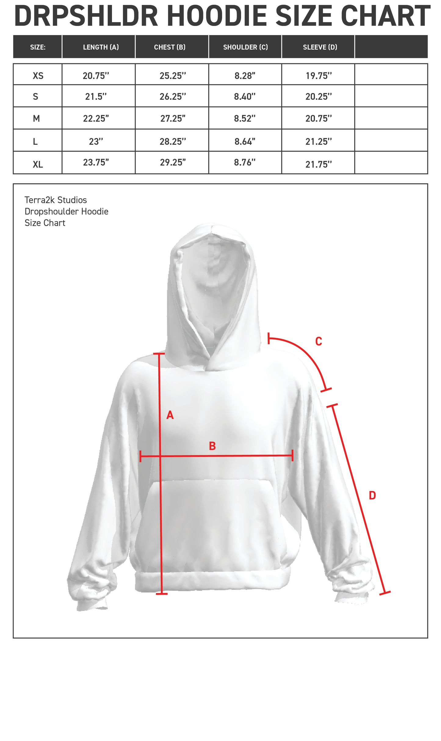 Dropped Shoulder Hoodie Pattern