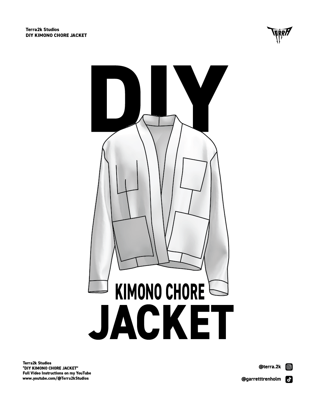 Kimono Chore Jacket Pattern
