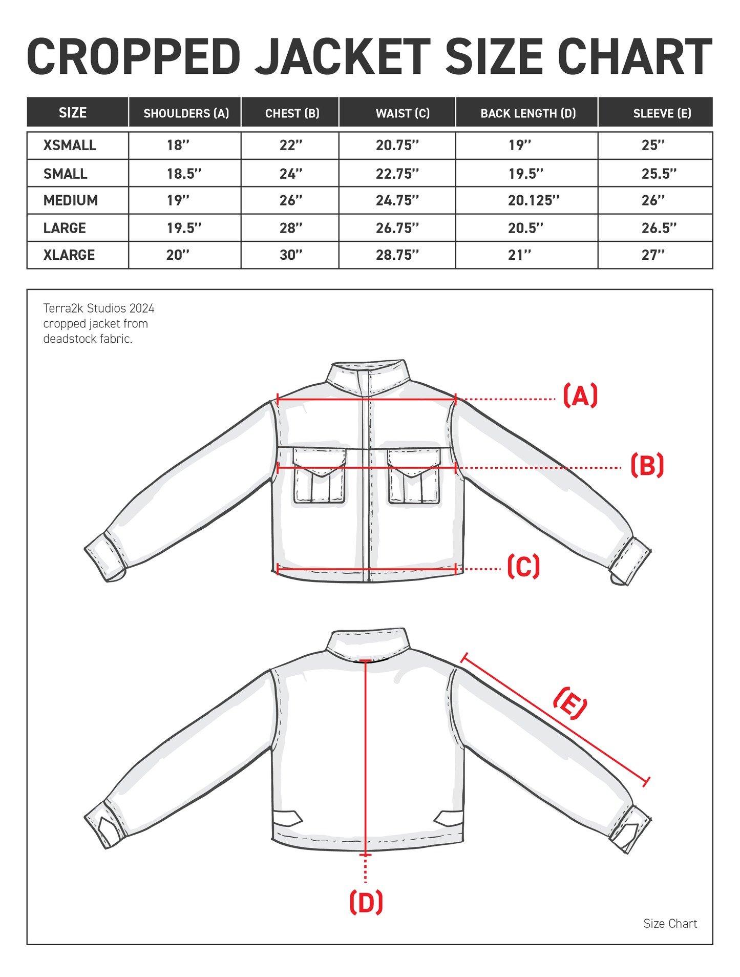 Deadstock Cropped Windbreaker Jacket - Graphite Grey V2