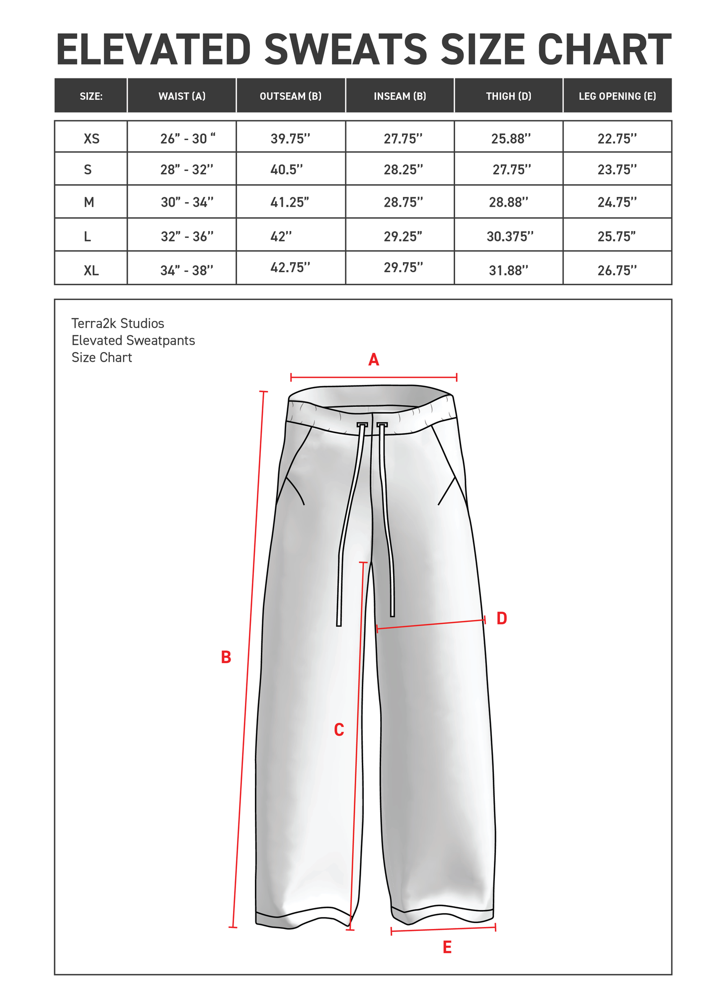Elevated Sweatpants Pattern