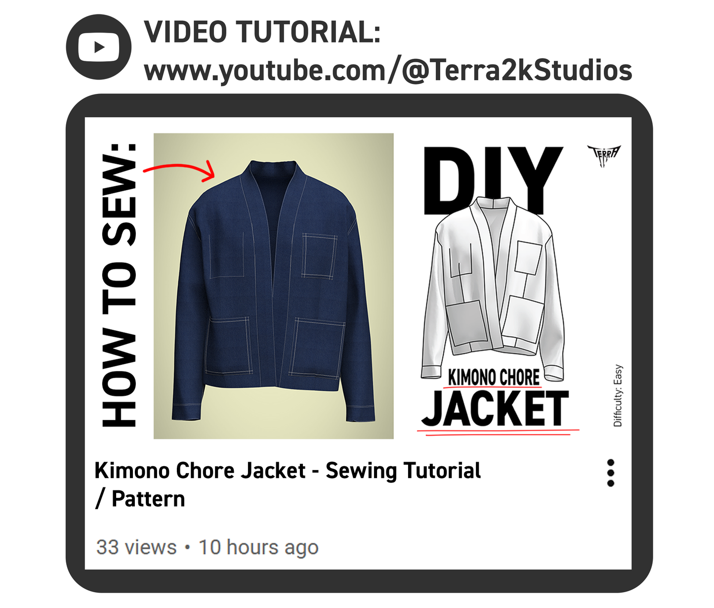 Kimono Chore Jacket Pattern