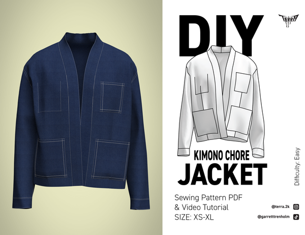 Kimono Chore Jacket Pattern