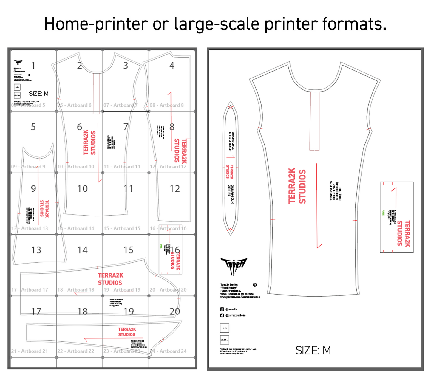 Fitted Henley Pattern