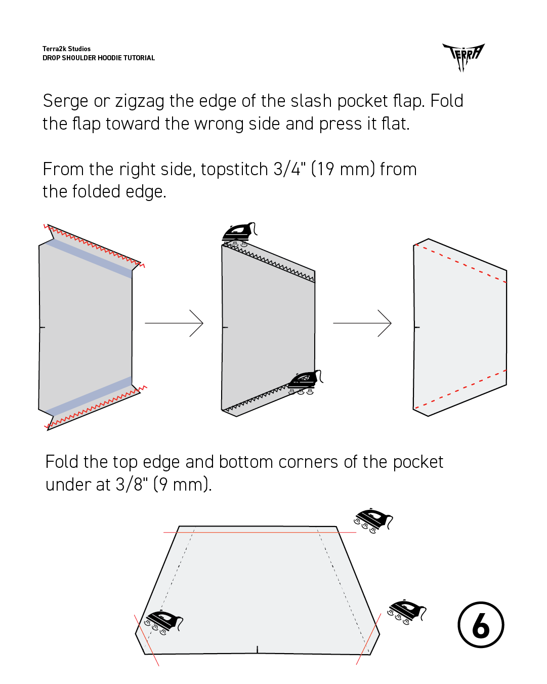 Dropped Shoulder Hoodie Pattern